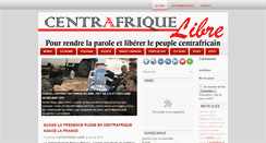 Desktop Screenshot of centrafriquelibre.info